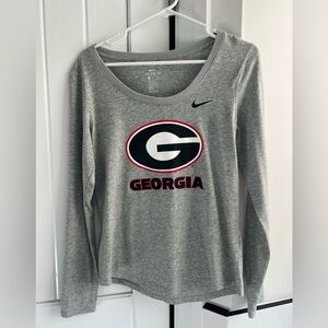 Nike Women's Gray Georgia Long Sleeve Tee